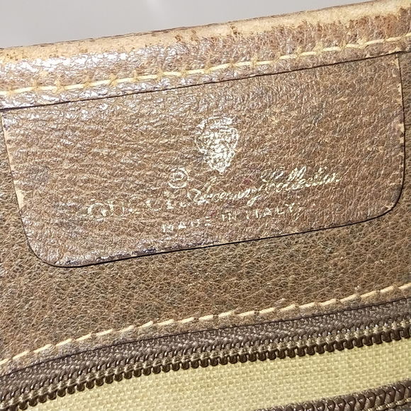 Vintage Gucci Tote Bag Brown Pvc #65395V61 - Picture 7 of 9